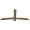 Ekena Millwork Bellingham Rough Sawn Timber Gable Bracket, Douglas Fir, 72"W x 36"H x 2"D x 6"F, 12/12 Pitch GBW072X36X0206BEL00RDF - alternate 2